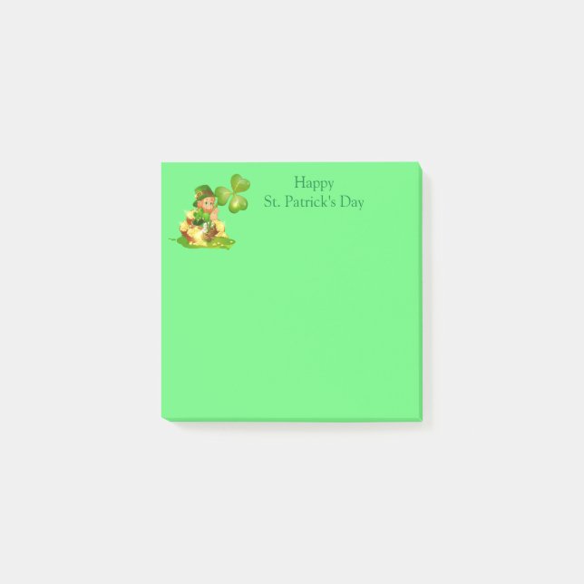 St. Patricks Day Post-it Klebezettel (Vorderseite)