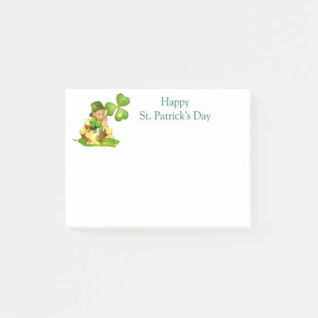 St. Patricks Day Post-it-Notes Post-it Klebezettel (Vorderseite)