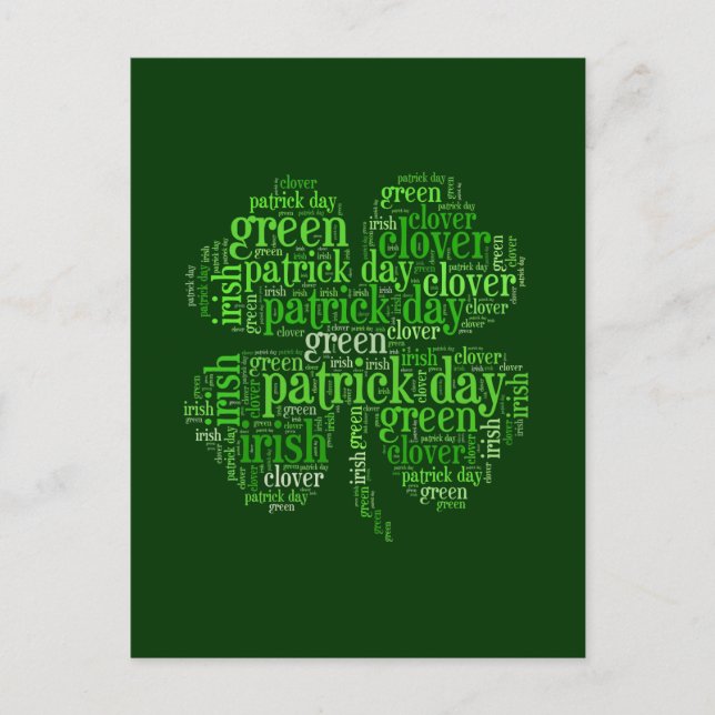 St. Patrick's Day Postkarte (Vorderseite)