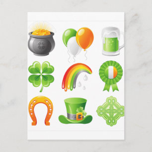St. Patricks Day Postkarte