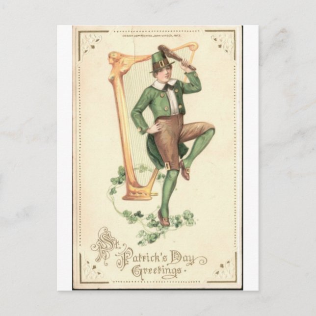 St. Patrick's Day Postkarte (Vorderseite)