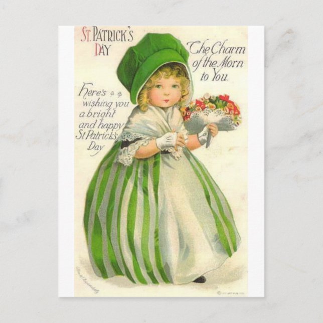 St. Patrick's Day Postkarte (Vorderseite)