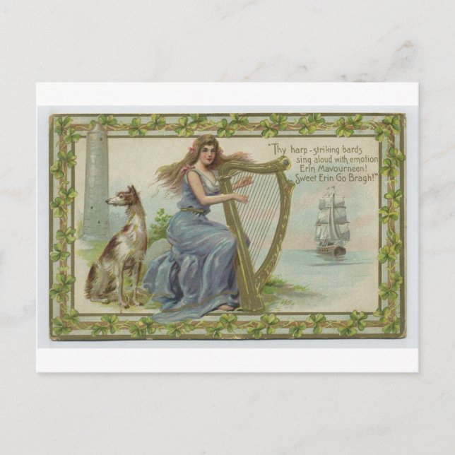 St. Patrick's Day Postkarte (Vorderseite)