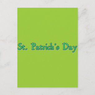 St. Patrick's Day Postkarte