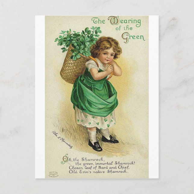 St. Patrick's Day Postkarte (Vorderseite)