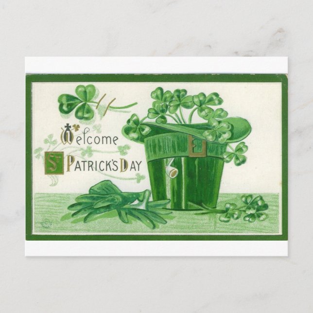 St. Patrick's Day Postkarte (Vorderseite)