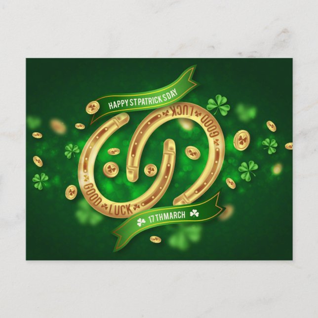 St. Patrick's Day Postkarte (Vorderseite)