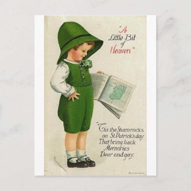 St. Patrick's Day Postkarte (Vorderseite)