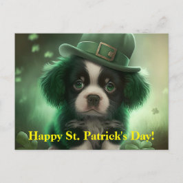 St Patrick's Day Postkarte mit einem Niedlichen We