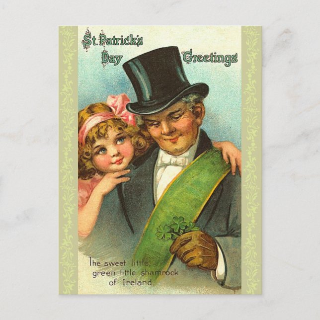 St. Patrick's Day Postkarten (Vorderseite)