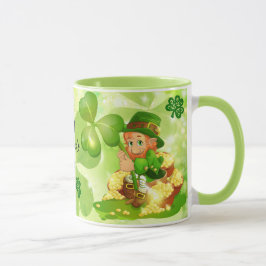St. Patrick's Day Pot of Gold Leprechaun-Kaffee Tasse