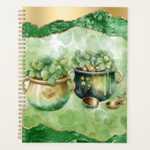 St. Patrick's Day Pots of Gold Irish Clovers