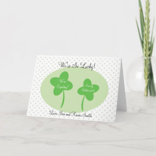 St Patricks Day Pregnancy Ankündigung / Glück
