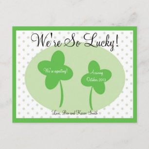 St Patricks Day Pregnancy Ankündigung / Glück