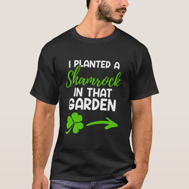 St Patricks Day Pregnancy Gender Reveal Paddys Day T-Shirt (Vorderseite)