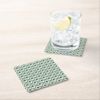 St. Patrick's Day Preppy Shamrock Clover Lattice  Rechteckiger Pappuntersetzer