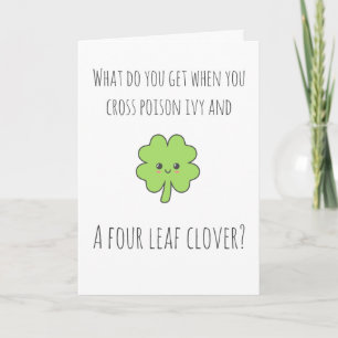 St. Patrick's Day Punny Card Karte