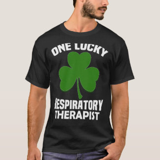 St Patrick's Day Pyjamas One Lucky RT Respiratory T-Shirt