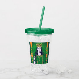 St Patrick's Day Queen Acryltrinkbecher