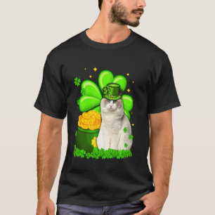 St Patrick's Day Ragdoll Irish Kleeblatt Cat T-Shirt