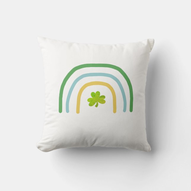 St Patricks Day Rainbow Irish Kissen (Vorderseite)