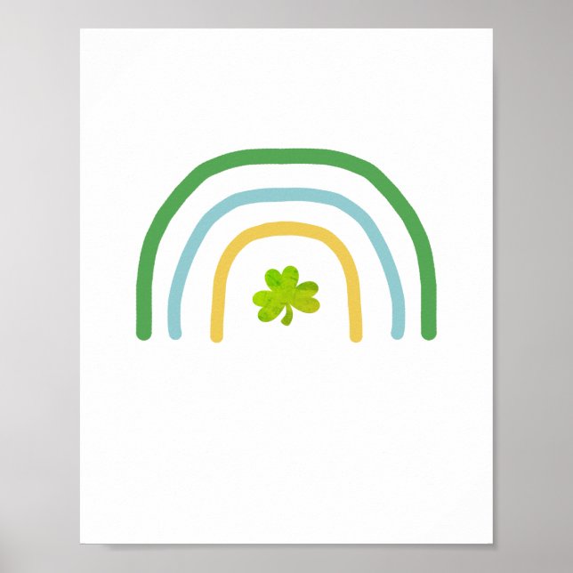 St Patricks Day Rainbow Irish Poster (Vorne)