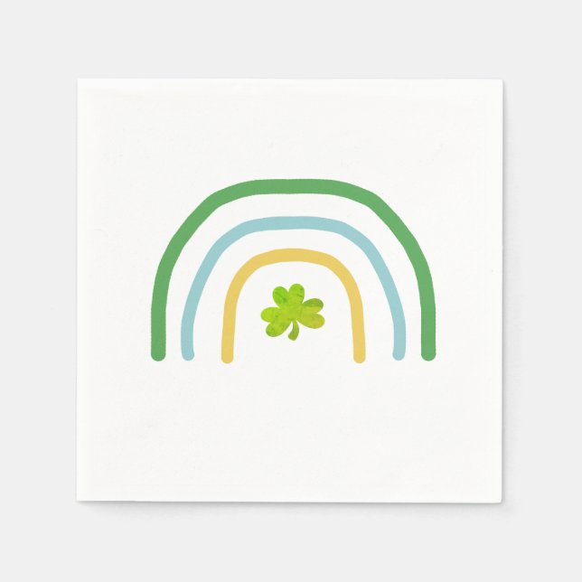 St Patricks Day Rainbow Irish Serviette (Vorderseite)