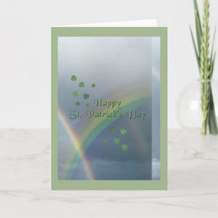 St. Patrick's Day Rainbow Karte