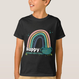 St.Patricks Day Rainbow Lucky Kleeblätter und Topf T-Shirt