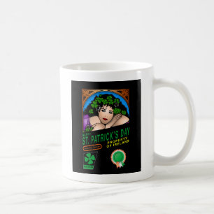 St. Patrick's Day Retro Design mit Irish Girl Kaffeetasse