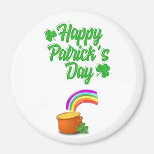 St. Patrick's Day Round Magnet