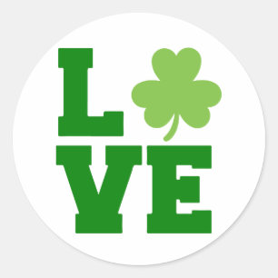 ☘️ St. Patrick's Day 💚 Runder Aufkleber