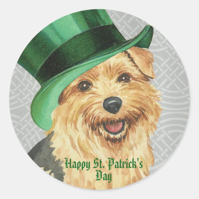 St. Patrick's Day Runder Aufkleber (Vorderseite)