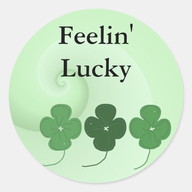 St. Patrick's Day Runder Aufkleber (Vorderseite)