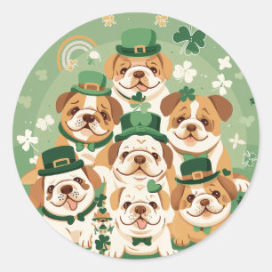St. Patrick's Day Runder Aufkleber