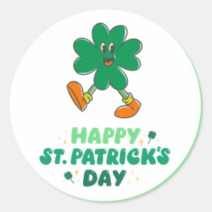 St.Patrick's Day Runder Aufkleber