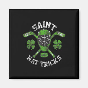 St Patricks Day Saint Hat Tricks Hockey Kleeblatt Magnet