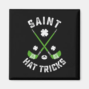 St Patricks Day Saint Hat Tricks Hockey Kleeblatt Magnet