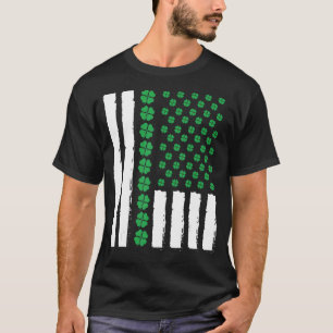 St Patrick's Day Saint Irish Flag mit Kleeblatts T-Shirt