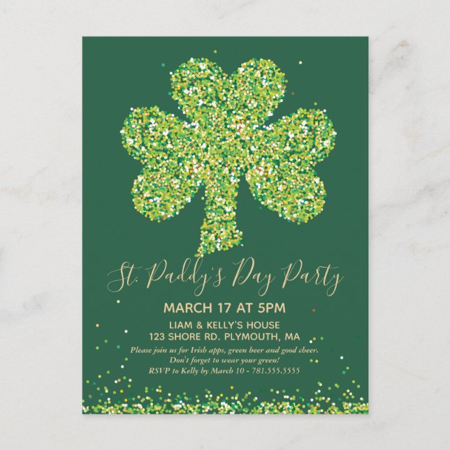 ST. PATRICK'S DAY (Saint Paddy's Day) Postkarte (Vorderseite)
