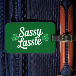 St Patricks Day Sassy Lassie Funny Irish Gepäckanhänger