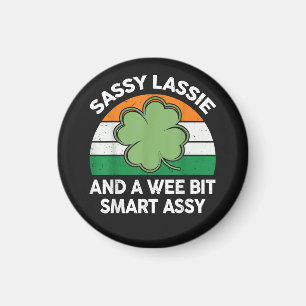 St. Patrick's Day Sassy Lassie Lustiger Shamrock I Magnet