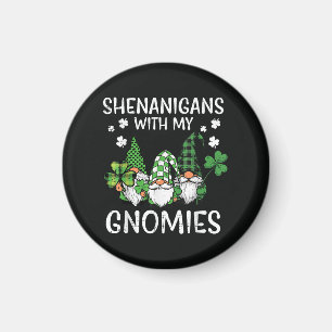 St. Patricks Day Schabernack mit Gnomies Gnom Magnet