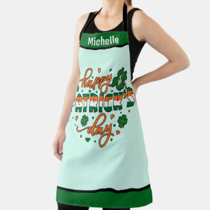 St. Patrick's Day Schürze - Individuelle Name Küch