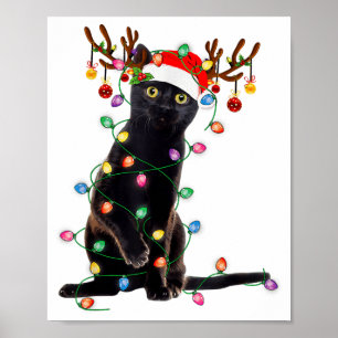 St Patricks Day Schwarze Katze Geschenk Mein Glück Poster