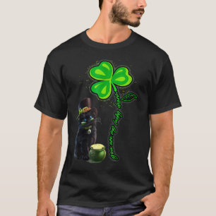 St Patricks Day Schwarze Katze Mein Glücksbringer  T-Shirt