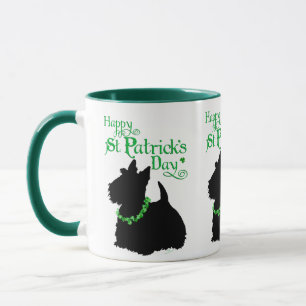 St Patrick's Day Scottish Terrier Tasse