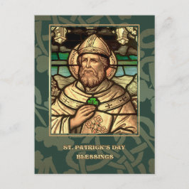St. Patrick's Day Segen Religiöse Postkarte