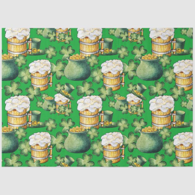 St Patrick's Day Series Design 36 Seidenpapier (Vorderseite)