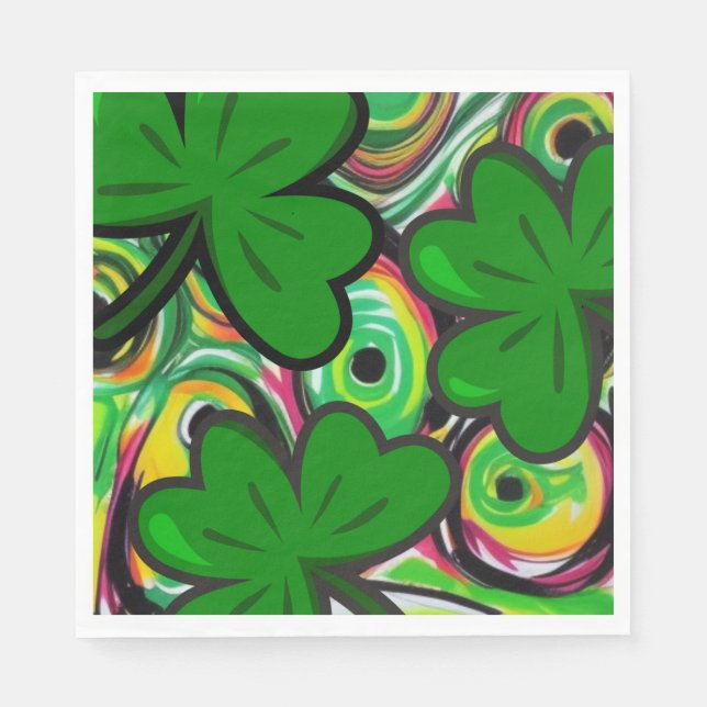 St. Patrick's Day Serviette (Vorderseite)